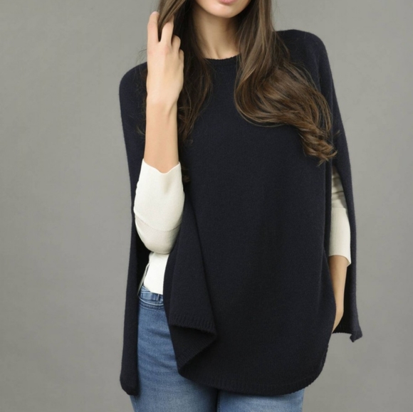 🇮🇷ITALIAN CASHMERE Cape sweater - Picture 1 of 6
